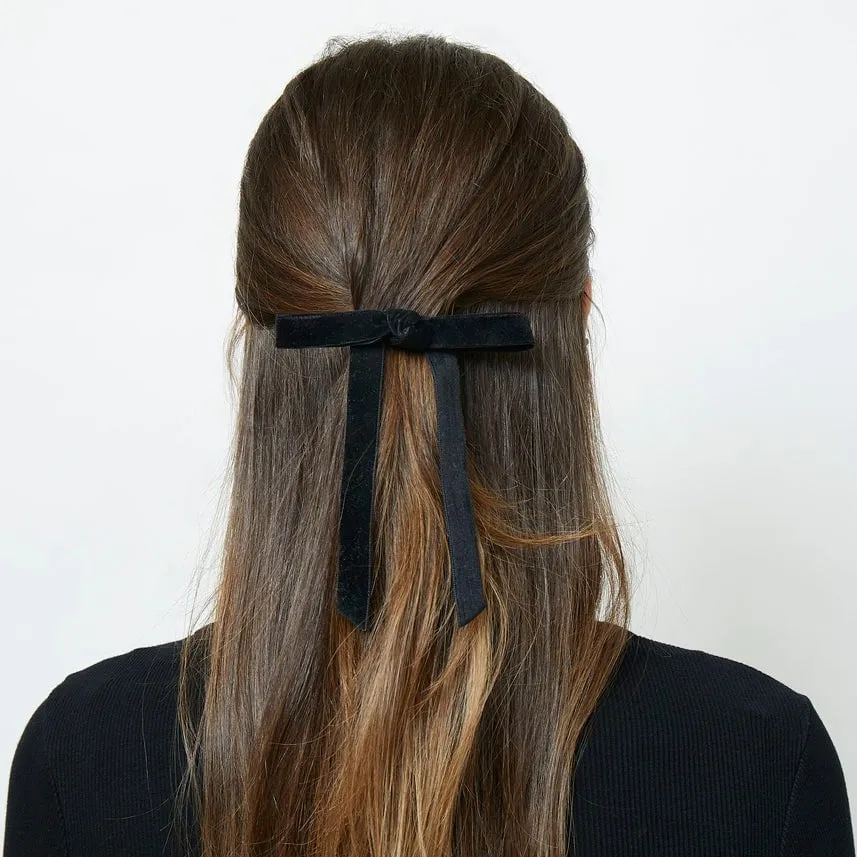 JET BARDOT BOW BARRETTE