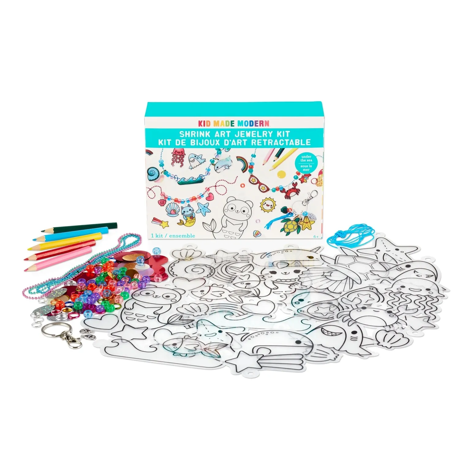 Kid Made Modern Shrink Art Jewelry Kit in Under the Sea