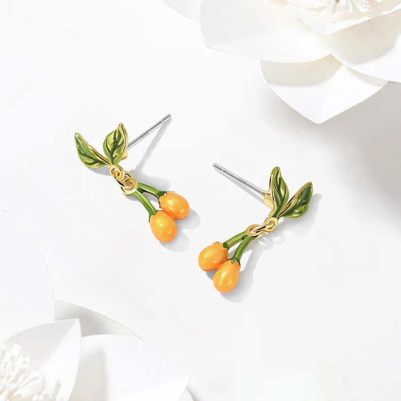 Kumquat Earrings