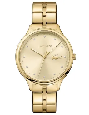 Lacoste Ladies Constance Watch - Gold-Tone - Swarovski - Gold-Tone Bracelet