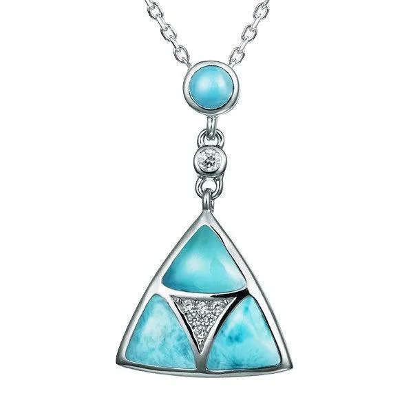 Larimar Volcano Pendant