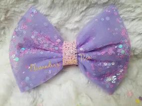 Lavender Dreams Confetti Bow