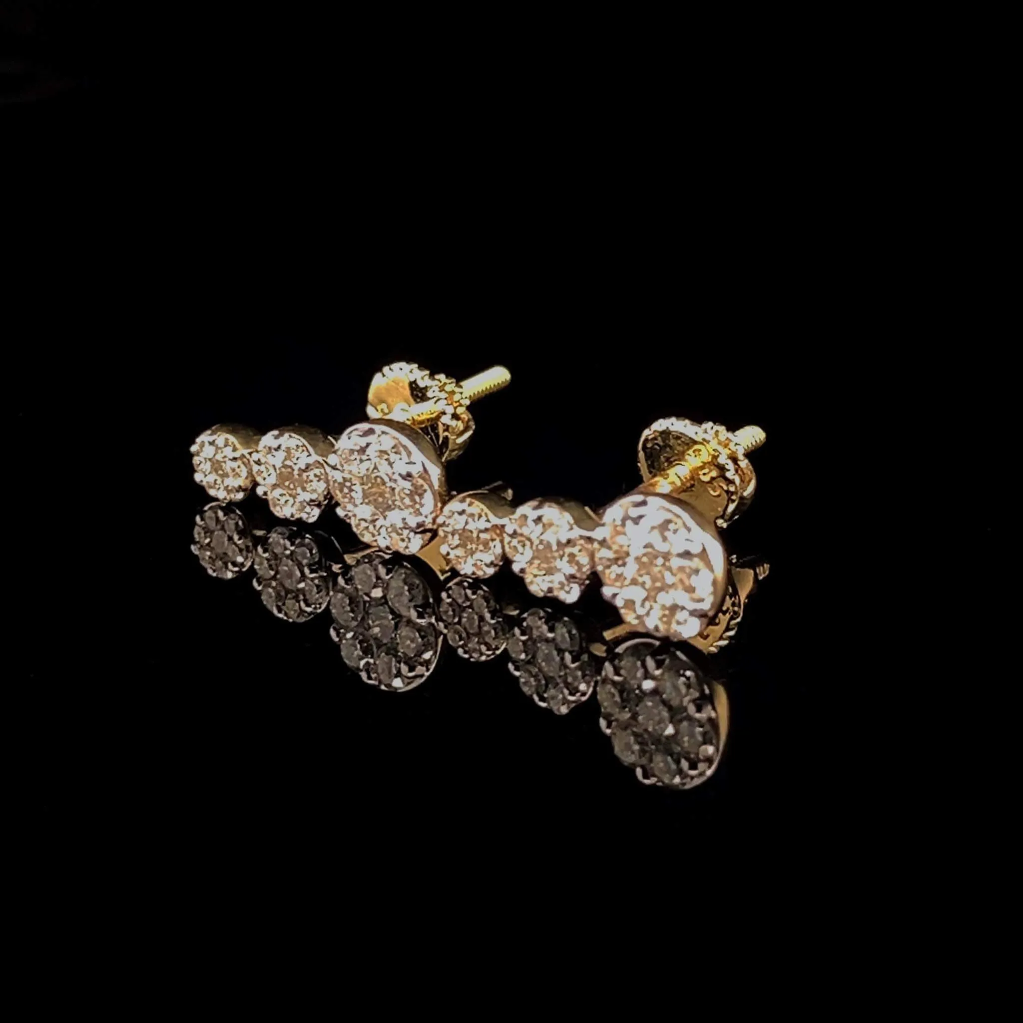 #LVNA2024 | Golden Oregon Cluster Diamond Earrings 14kt