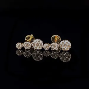 #LVNA2024 | Golden Oregon Cluster Diamond Earrings 14kt