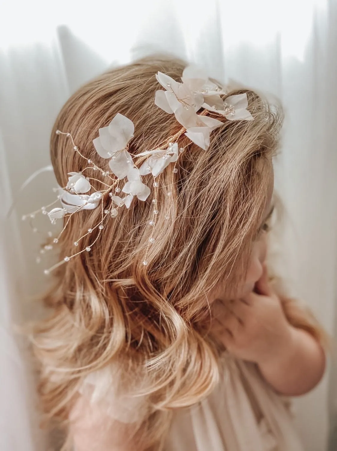 Magnolia Flower Hair Sash