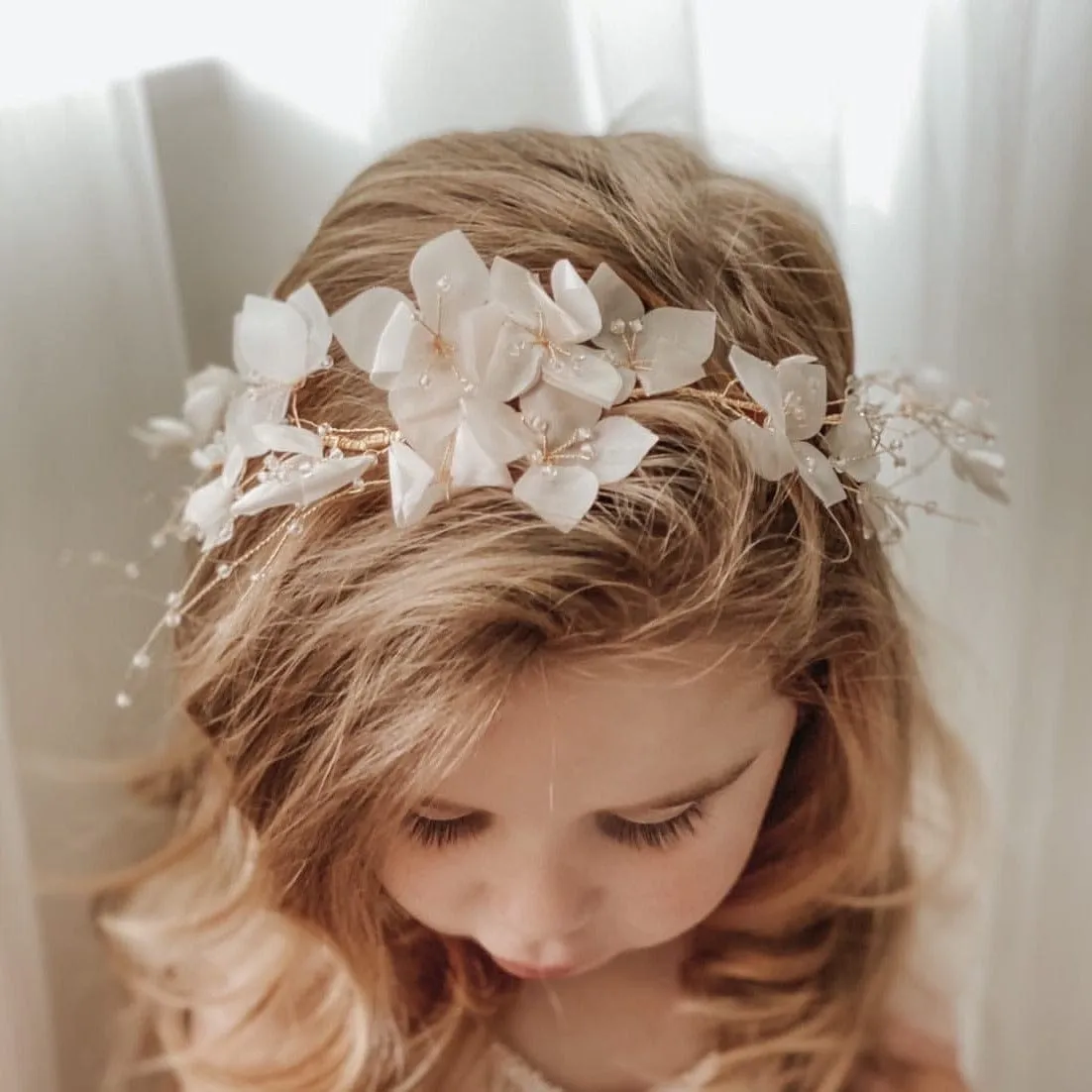 Magnolia Flower Hair Sash