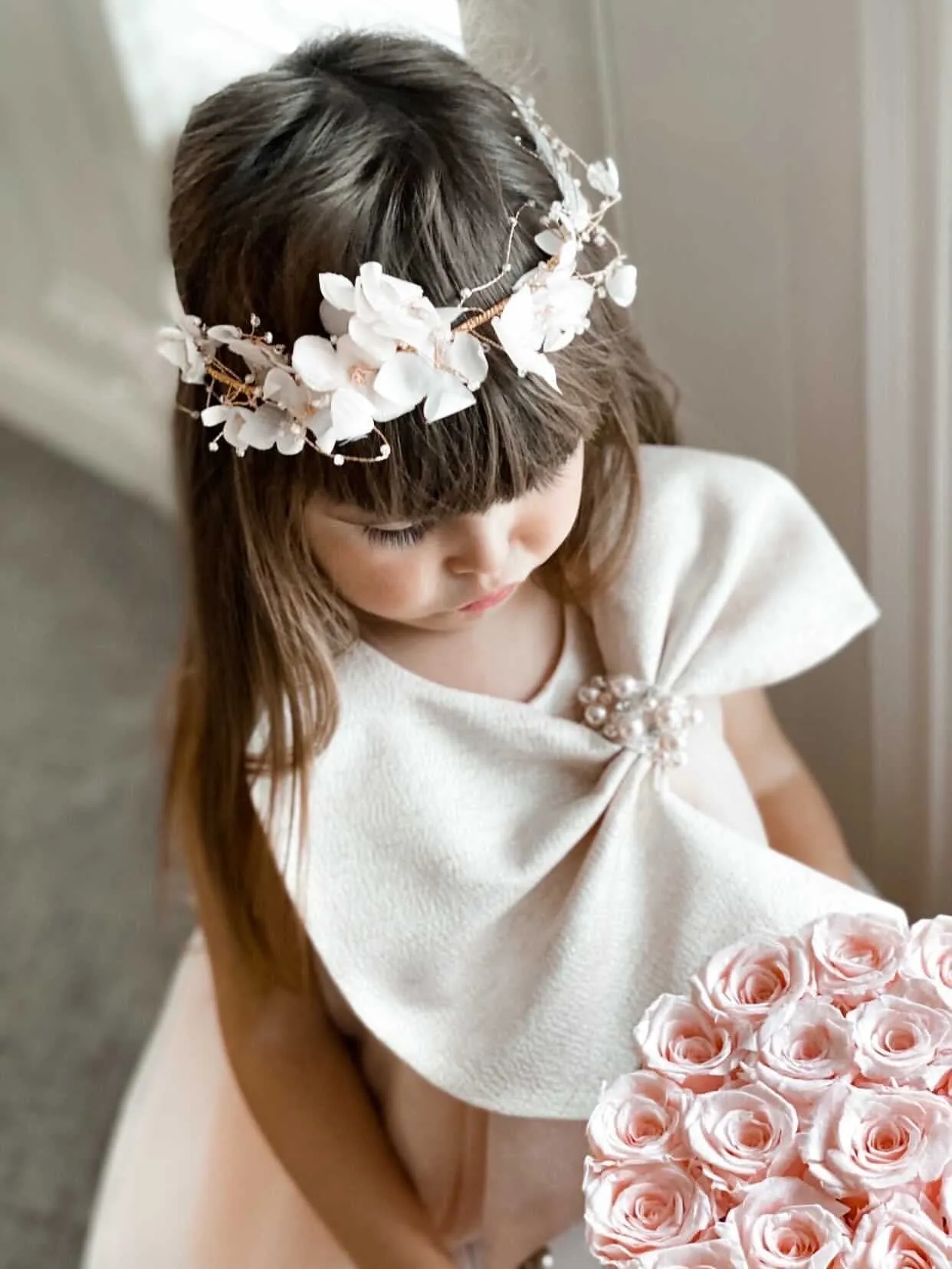 Magnolia Flower Hair Sash