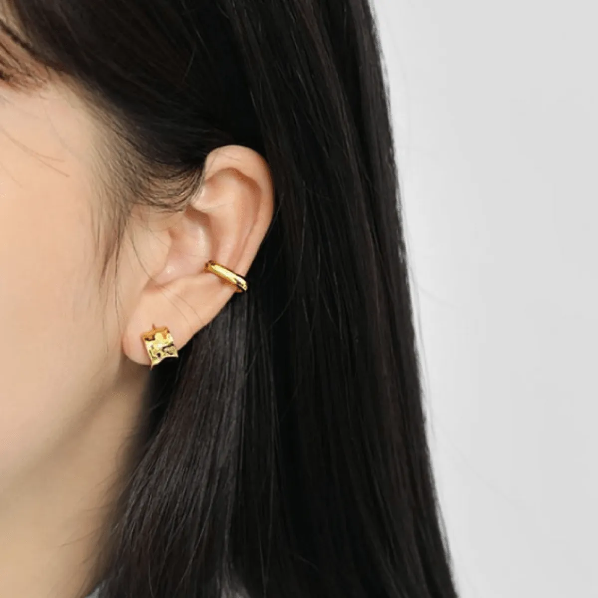 Minimal Gold Vermeil Ear Cuff