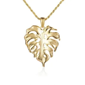 Monstera Leaf Pendant