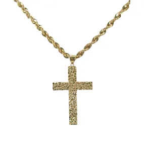 Nugget Cross Pendant Large