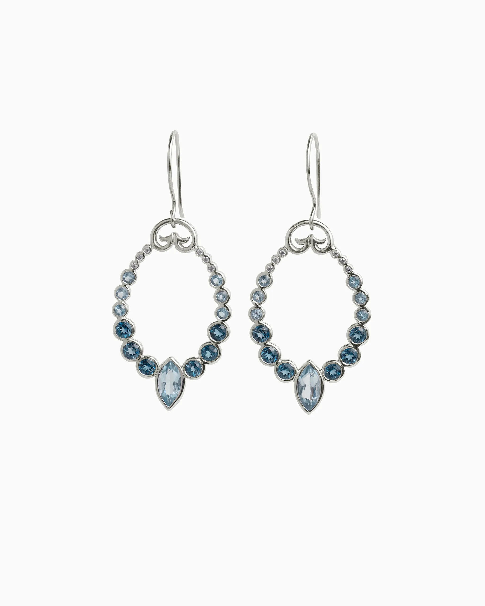 Ocean Cluster Drop Earrings