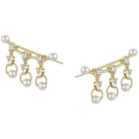 Pearl Sparkle Ear Crawlers