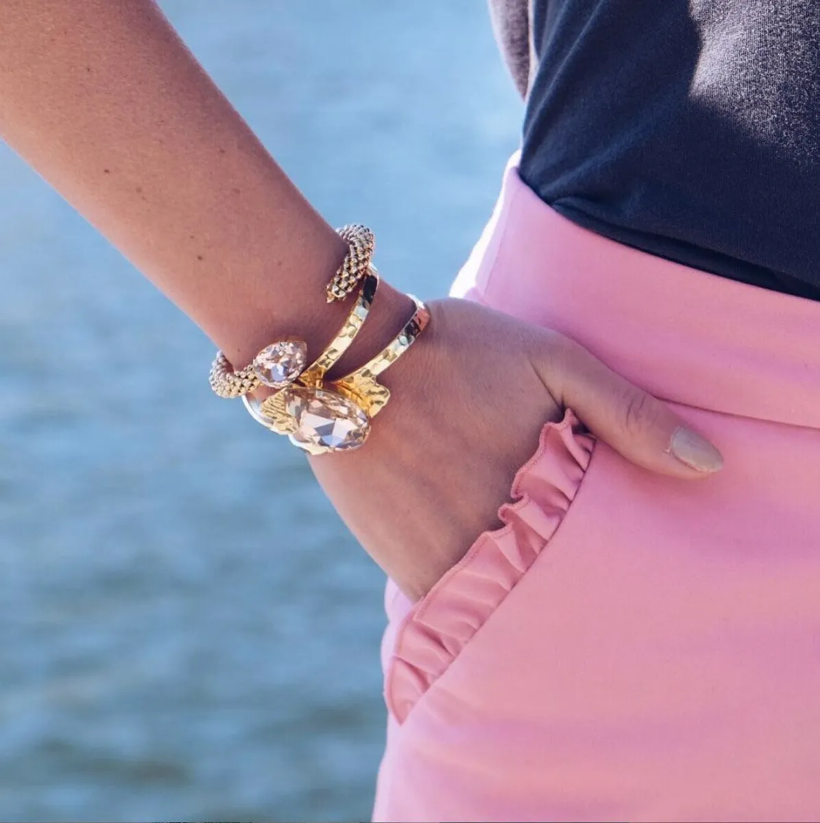 Perfect Drop Bangle / Vintage Rose