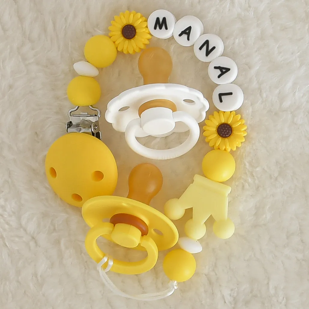 Personalised Baby Pacifier Clip