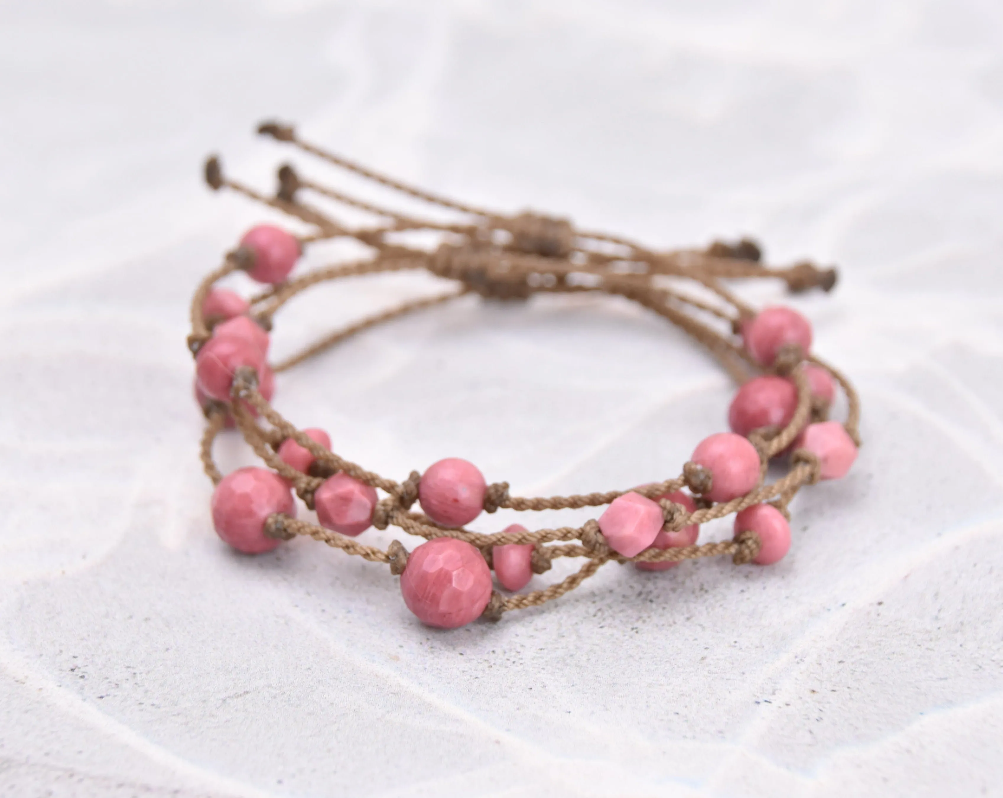 Pink Rhodonite Bracelets