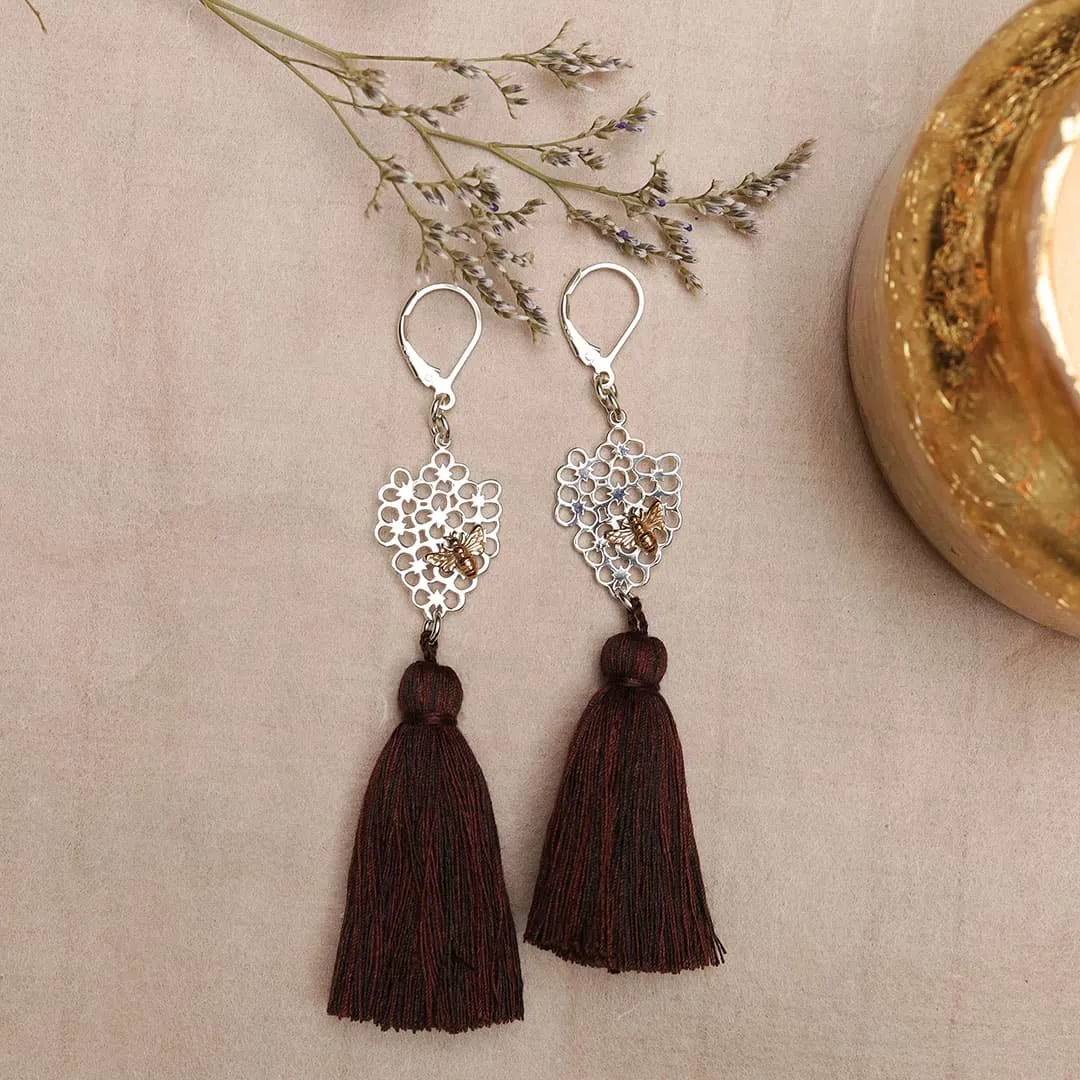 Queen Bee - Tassel Drop Earrings