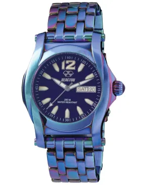 Reactor Womens Curie Watch - Eggplant Dial - Stainless - Bracelet - Day/Date