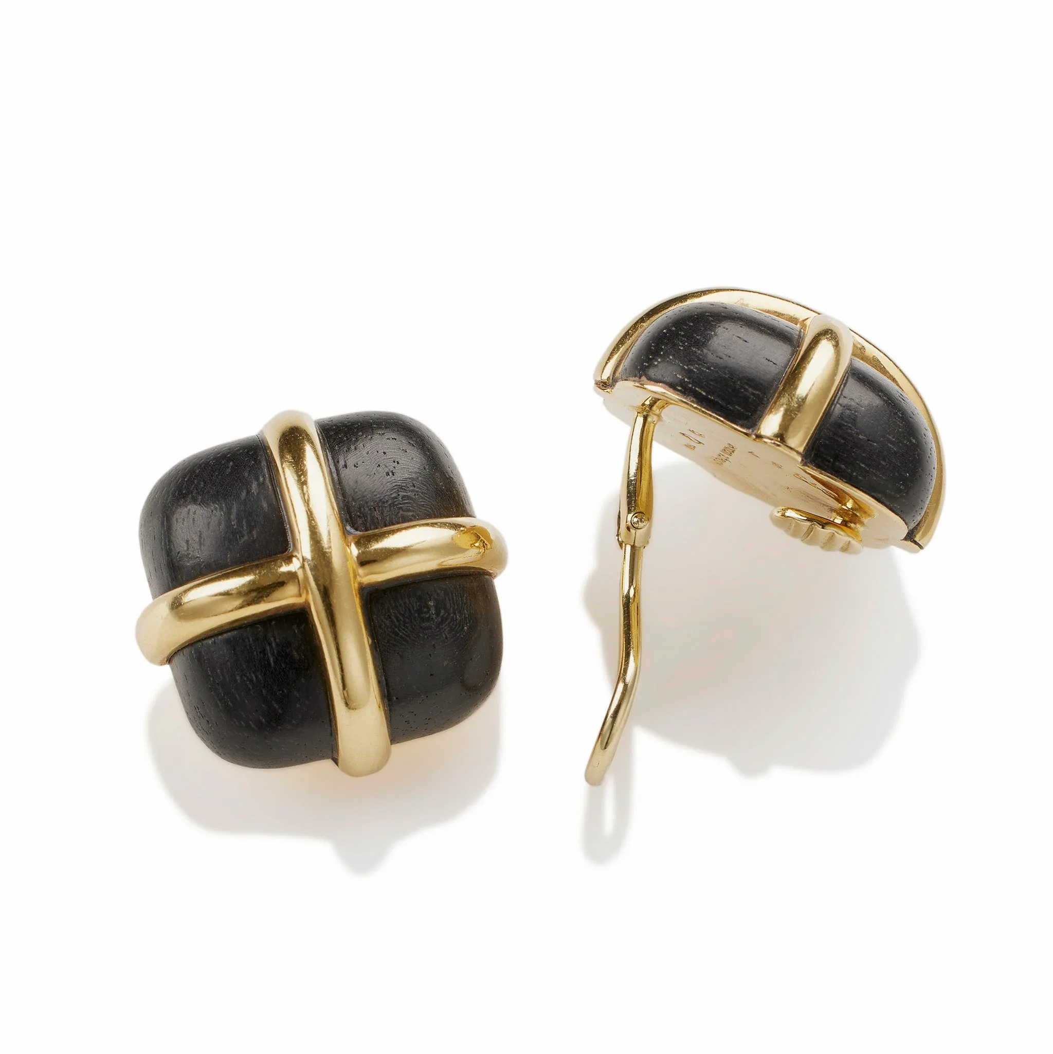 Seaman Schepps Rosewood Clip Earrings