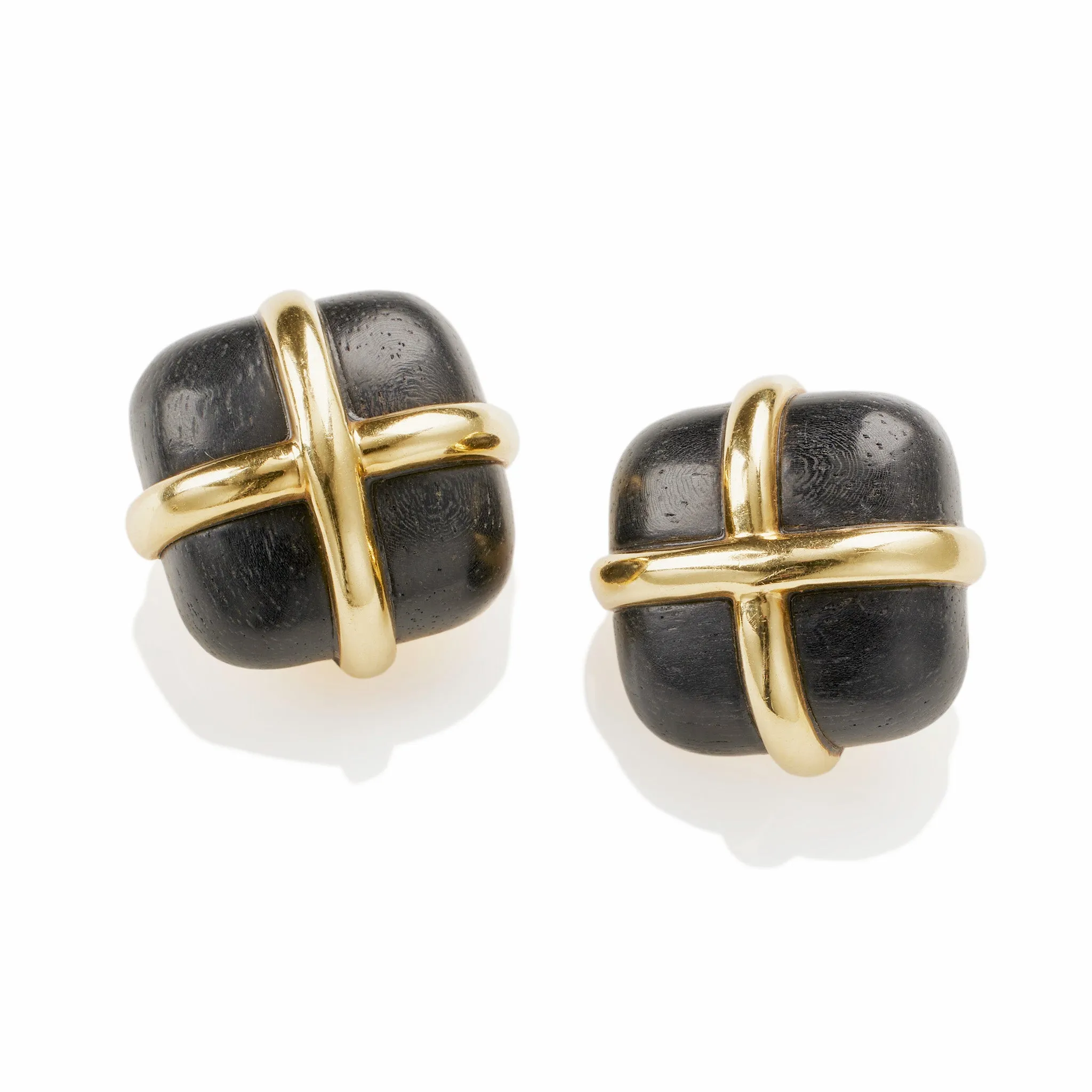 Seaman Schepps Rosewood Clip Earrings