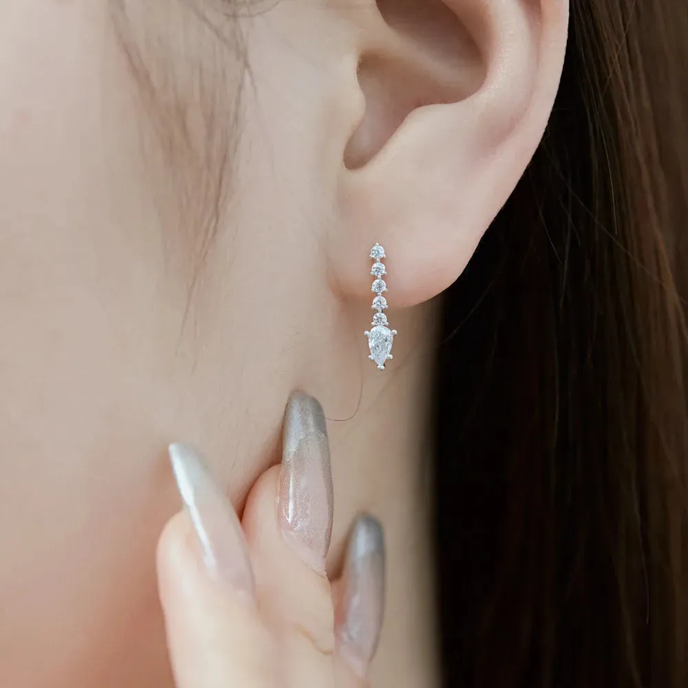 Sexa Diamond Drop Earrings