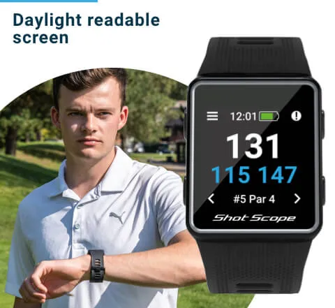 Shot Scope Golf V3 GPS Performance Tracking Watch