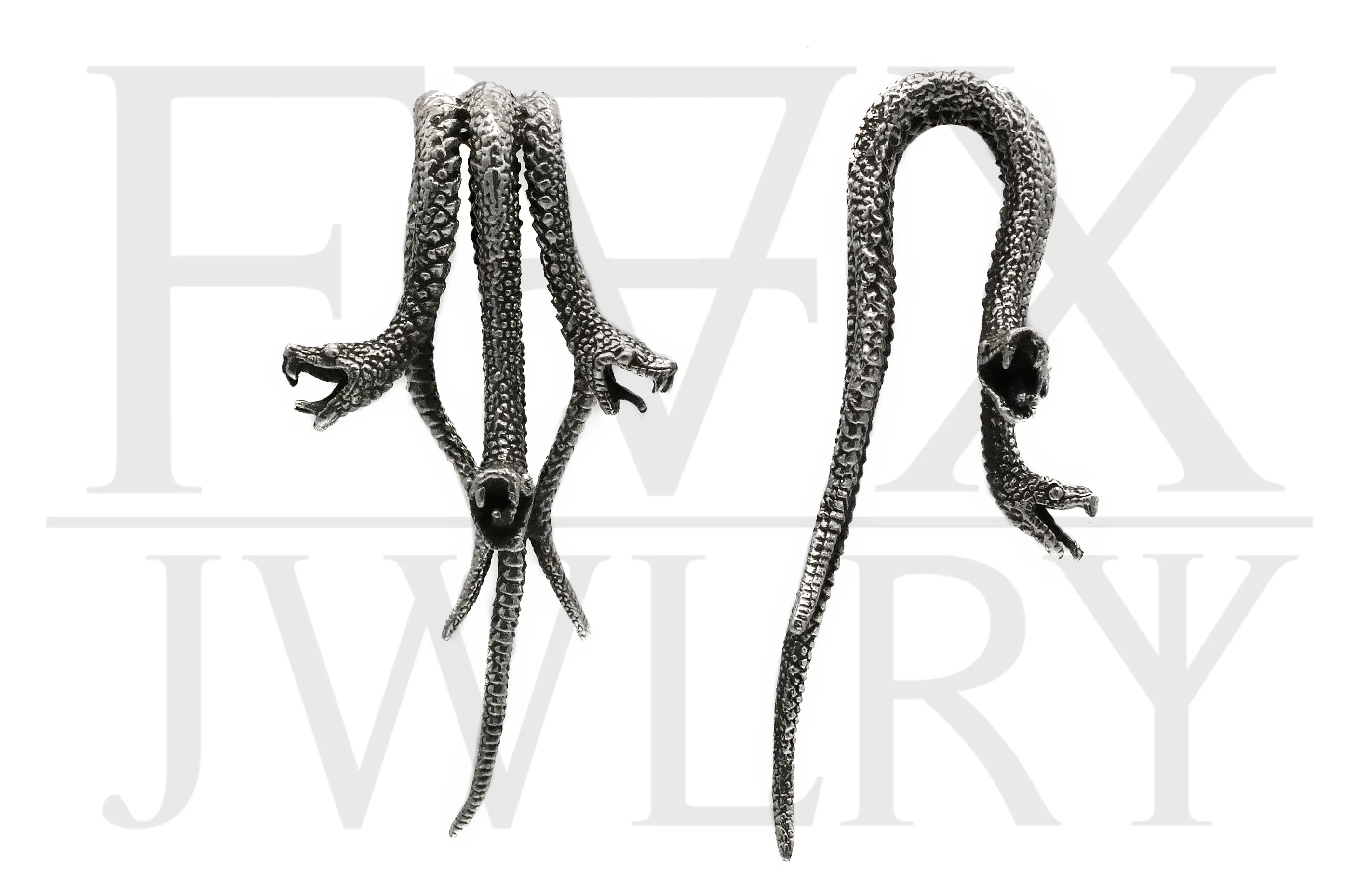 Silver Medusa Ear Weights