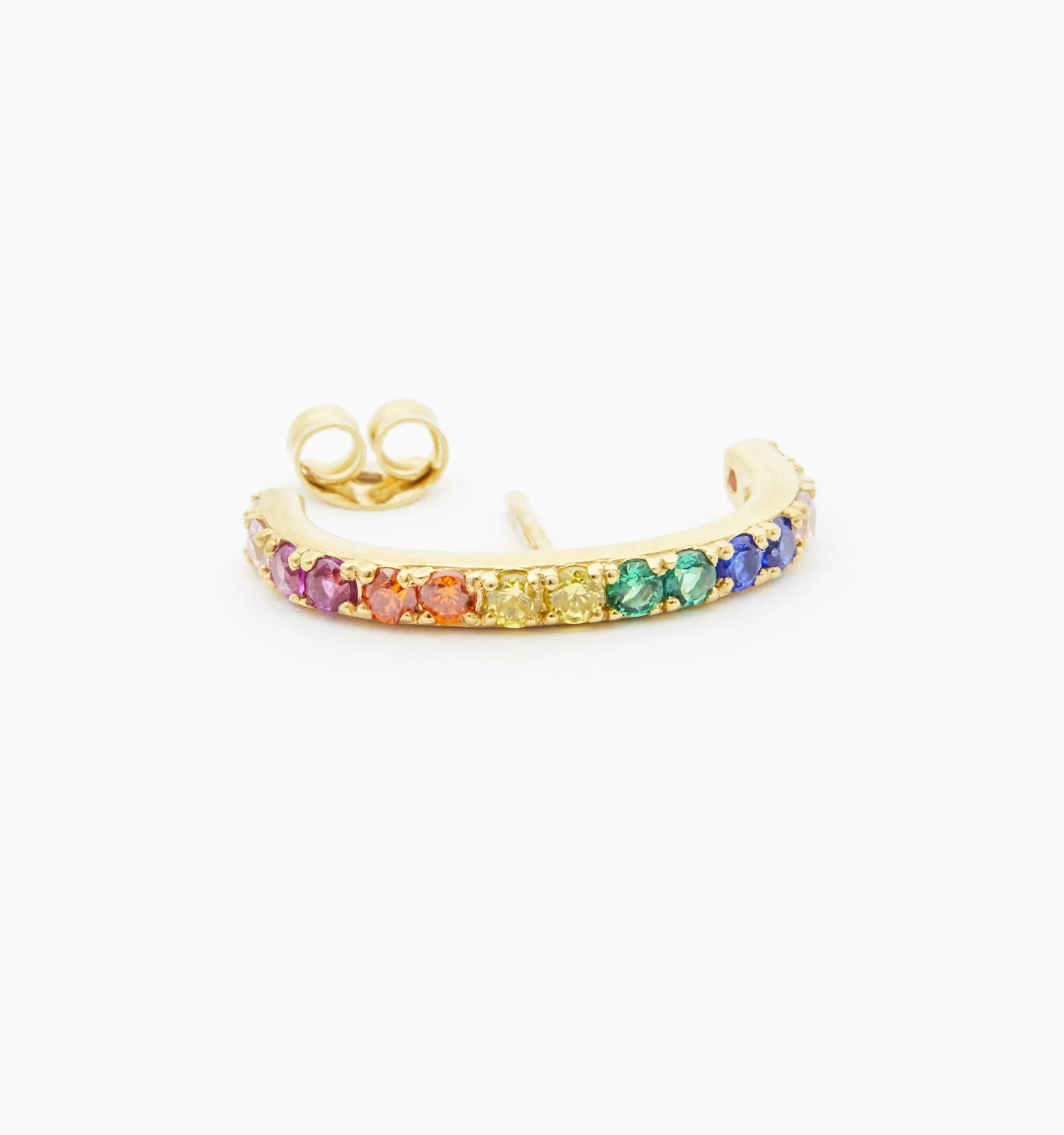 Single Rainbow Ear Cuff