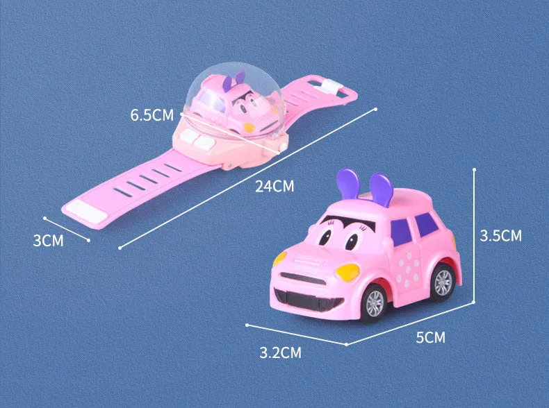 Small Car Analog Watch Remote Control Batteryed Toys