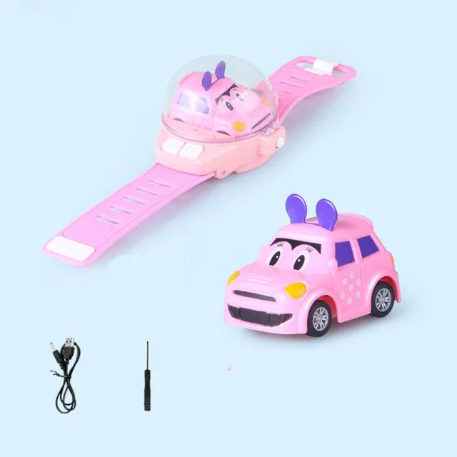 Small Car Analog Watch Remote Control Batteryed Toys