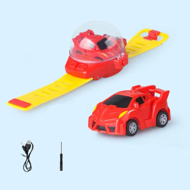 Small Car Analog Watch Remote Control Batteryed Toys