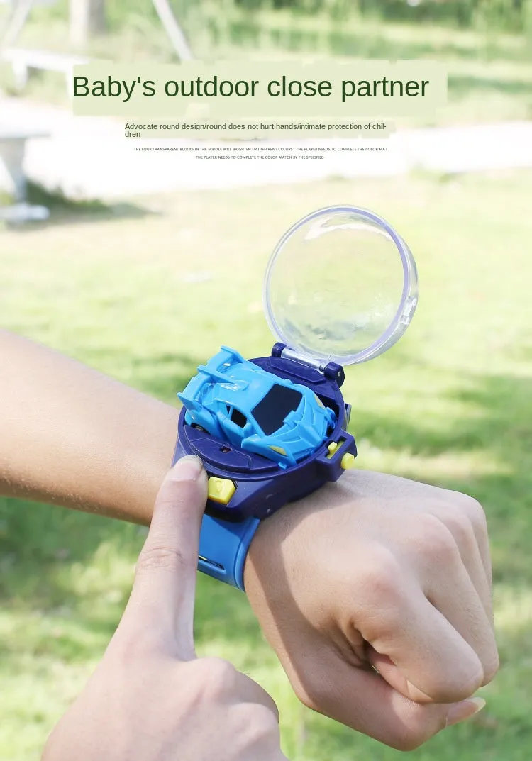 Small Car Analog Watch Remote Control Batteryed Toys