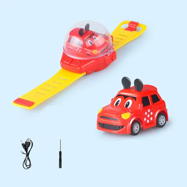 Small Car Analog Watch Remote Control Batteryed Toys