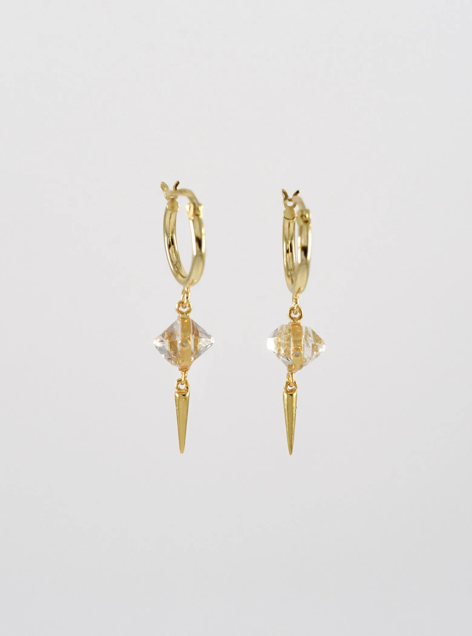 Sparking Herkimer Diamond Drop Earrings