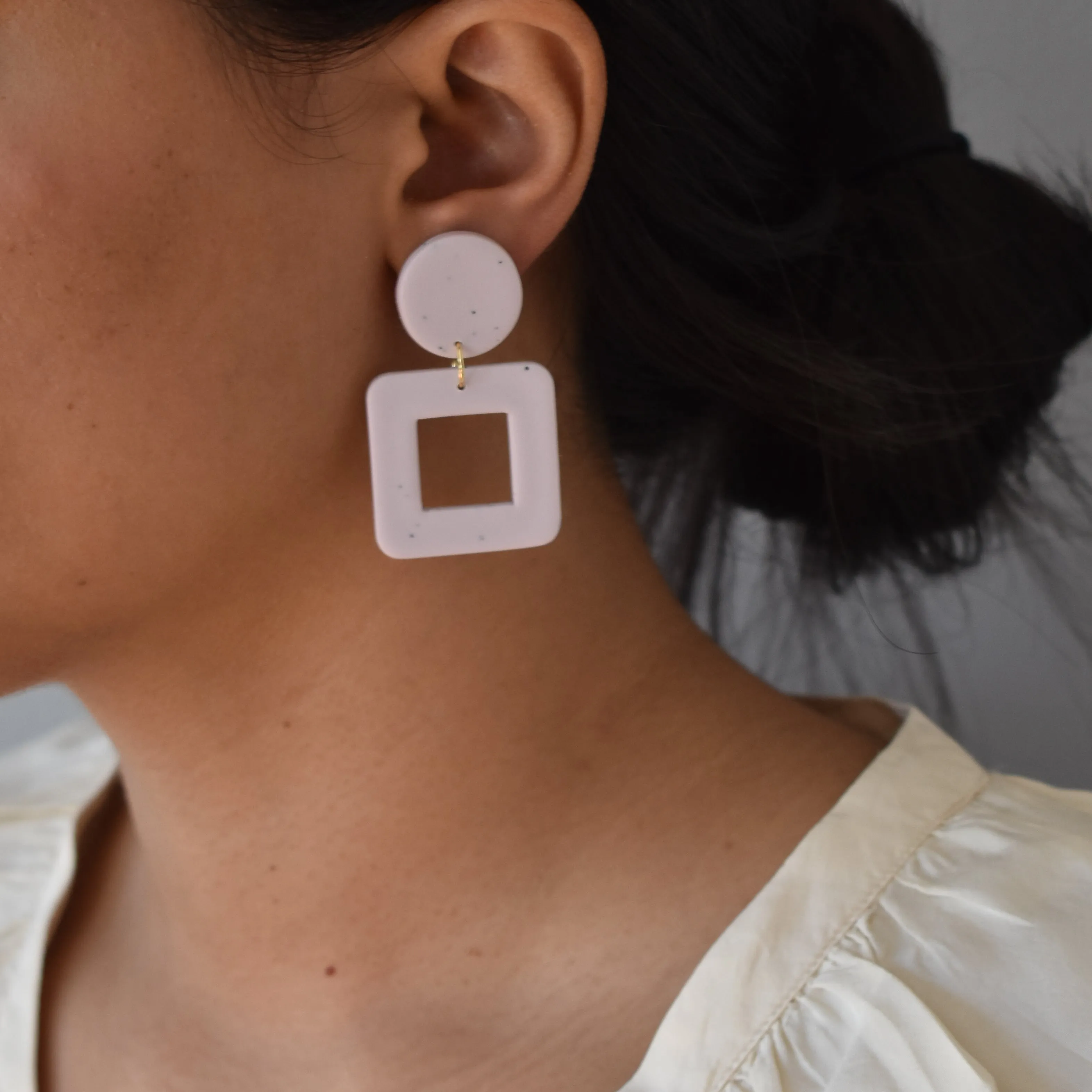 Square Drop Earrings