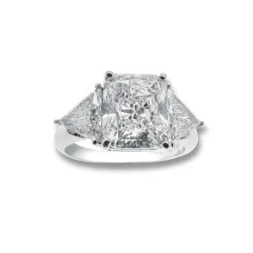 Square Radiant Cut Diamond Engagement Rings