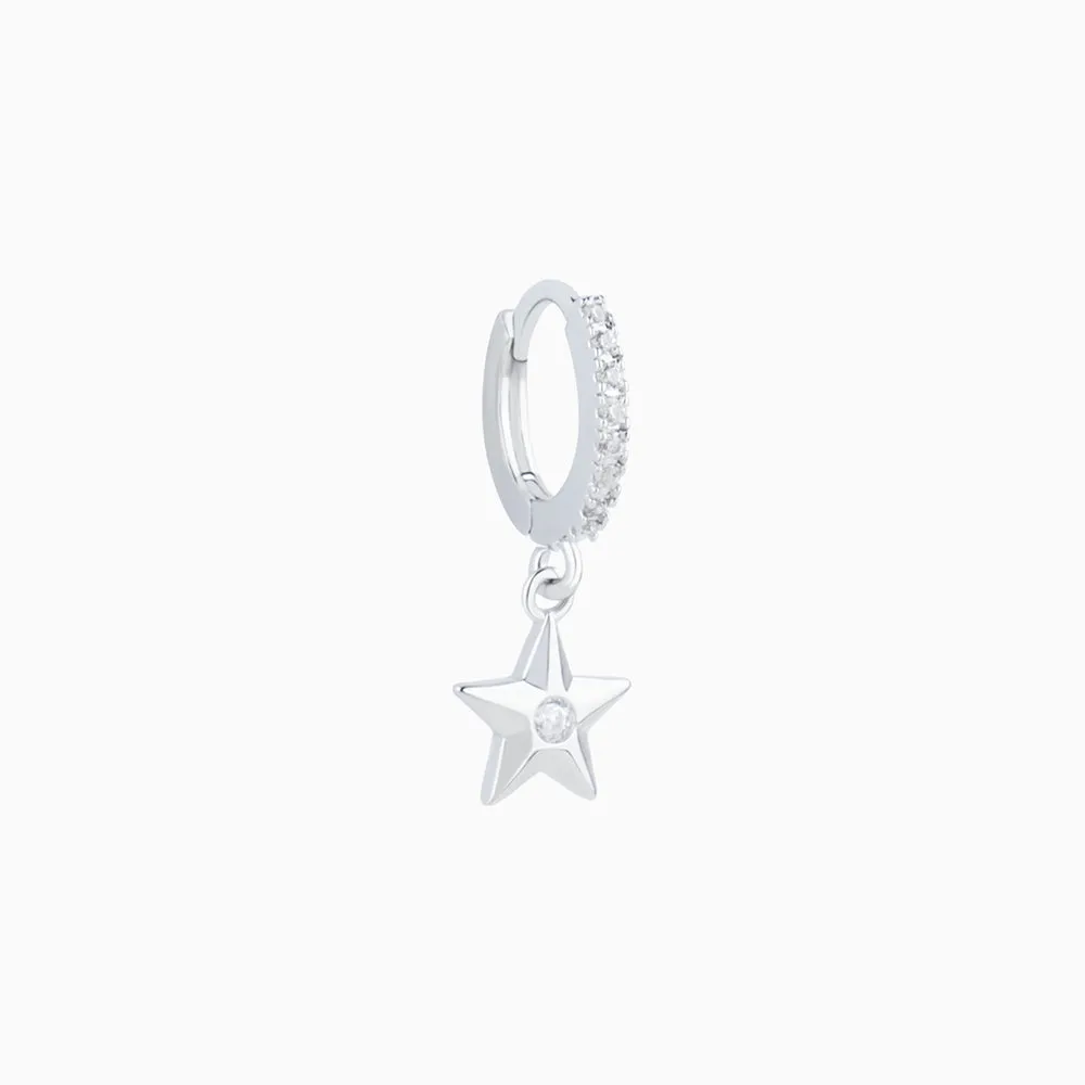 Star-shaped Drop Earring