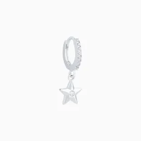 Star-shaped Drop Earring