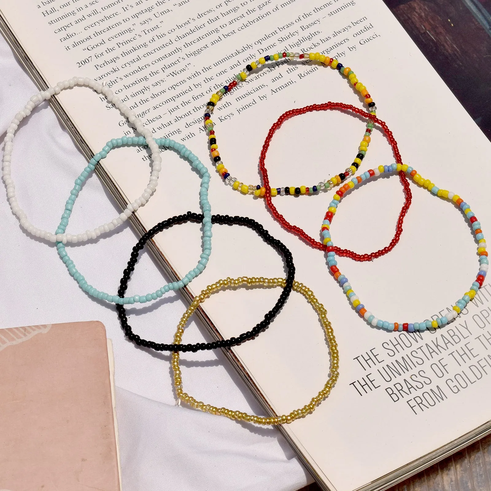 Summer Calling Set of 7 Multicolored Bracelets