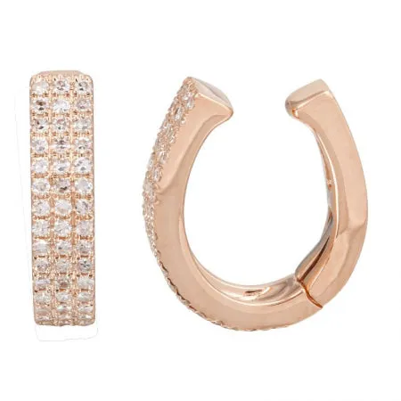 Triple Diamond Pave Ear Cuff