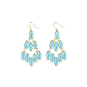 Turquoise Chandelier Drop Earrings