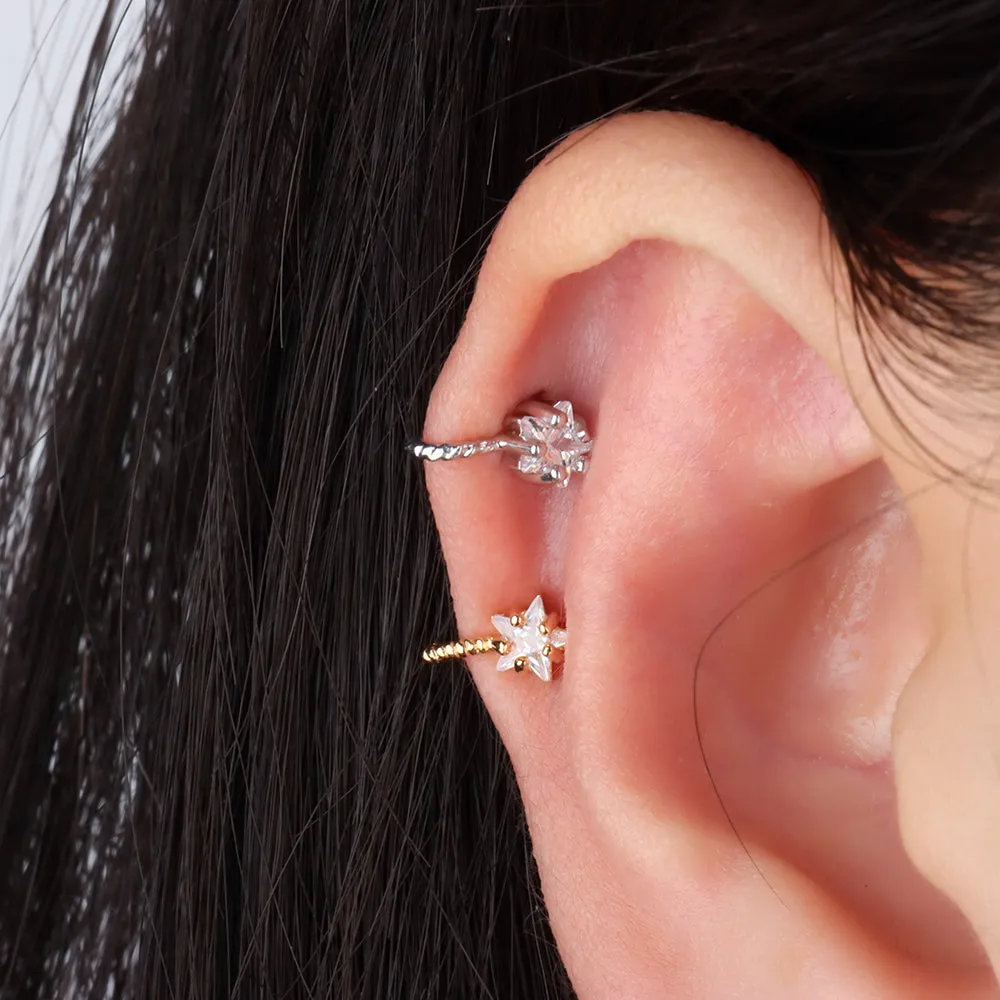 Twisted Star Ear Cuff