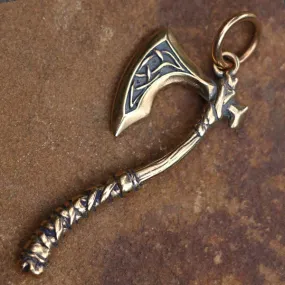 Viking Axe Pendant - Bronze