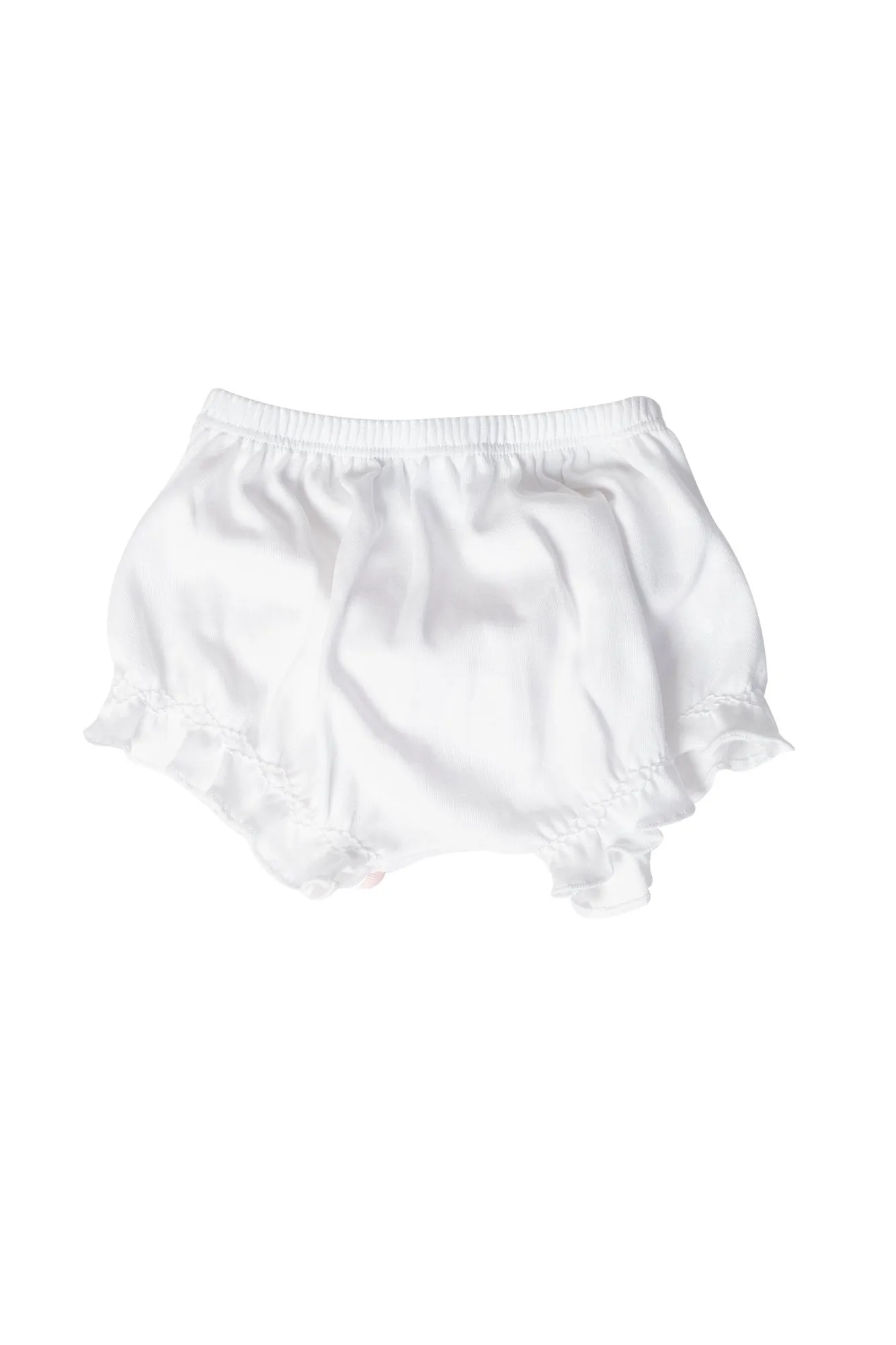 White Baby Bow Bloomer